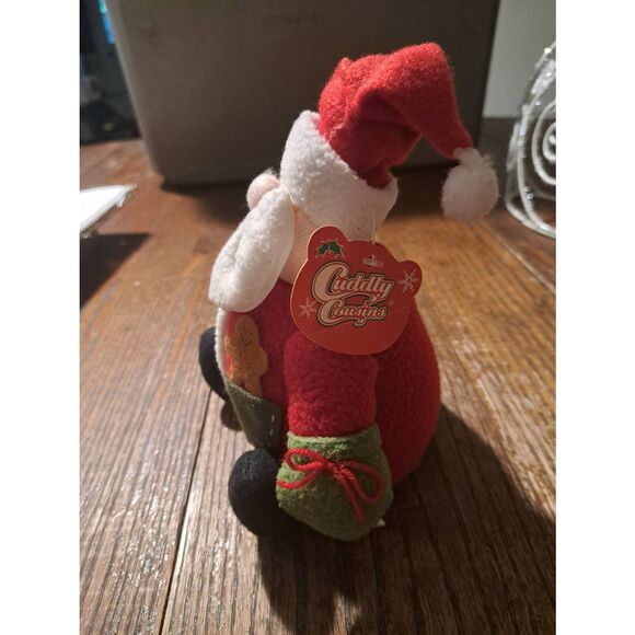 Peachtree Playthings Cuddly Cousins Plush Santa 8” Christmas Holiday Shelf Decor - Picture 2 of 5